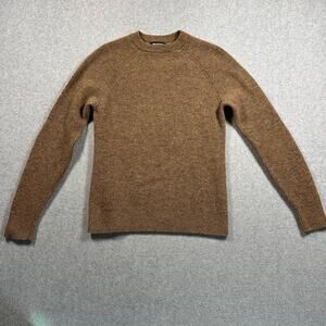 Naadam Cashmere Crewneck Waffle Sweater Brown Size Small